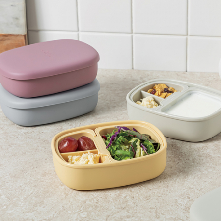 국산 분리형 플래티넘 실리콘 도시락통 #3