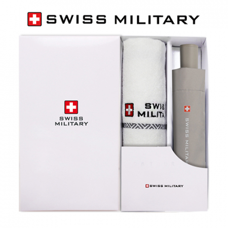 스위스밀리터리 친환경 3단수동 우산 + 160g면사타올 세트 #3