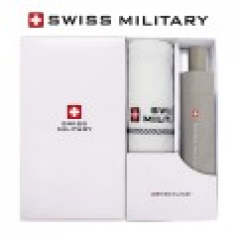 스위스밀리터리 친환경 3단수동 우산 + 160g면사타올 세트