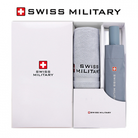 스위스밀리터리 친환경 3단 완전자동 세이프티 우산+140g면사타올 세트 #3