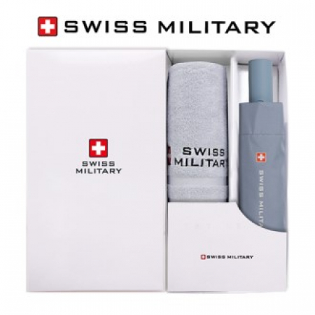 스위스밀리터리 친환경 3단 완전자동 세이프티 우산+140g면사타올 세트 #2