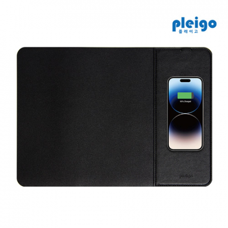 플레이고 MP100 15W 레더 고속 무선 충전 마우스패드 #3