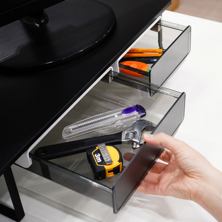 플레이기어 다용도 서랍 수납함 책상 옷장 부착식 보조서랍 대형 #7