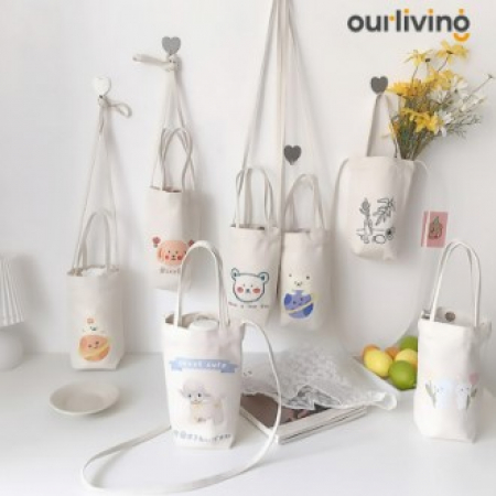 텀블러가방 테이크아웃 에코백 가방 드링크백 미니백 손가방 다용도 캐리어 컵홀더 텀블러 #2