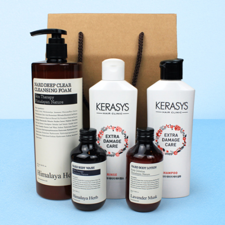 나드 대용량 클렌징폼 500m + 바디워시 +바디로션 + 캐라시스 샴푸 +캐라시스 린스 #3