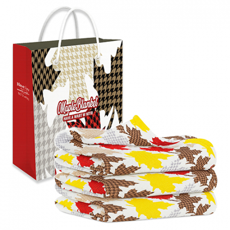 메이플 극세사담요 대형 100cm x 130cm + 쇼핑백 #2