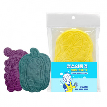 오염이 잘 닦이는 다용도 수세미 5매 #2