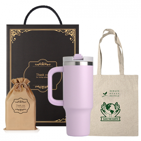 텀블러 고급 부직포백 기프트세트 핸들텀블러1개 에코백1개 #2