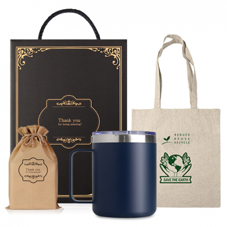 텀블러 고급 부직포백 기프트세트 스텐머그컵1개 에코백1개 #2