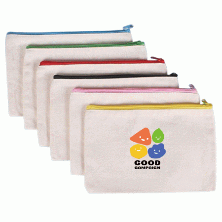 에코파우치 지퍼파우치 광목파우치 파우치 #2