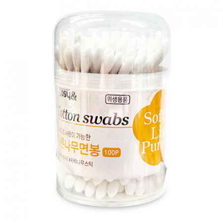 다용도 순면 원통케이스 면봉 K60, 면봉 #2