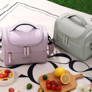 C076 플랩 숄더 보냉백 보온 도시락가방 크로스백 보냉가방 쿨러백 인쇄 답례품