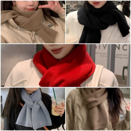 남여공용 목도리 니트목도리 머플러 가벼운목도리 겨울목도리 방한머플러 방한목도리 #2