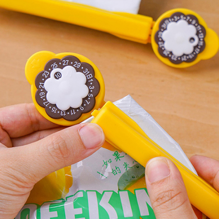 다이얼 날짜표시 밀봉 클립 밀폐 유통기한 표기 중형 #2