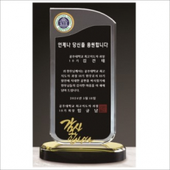 감사합니다 투톤 크리스탈 상패 411