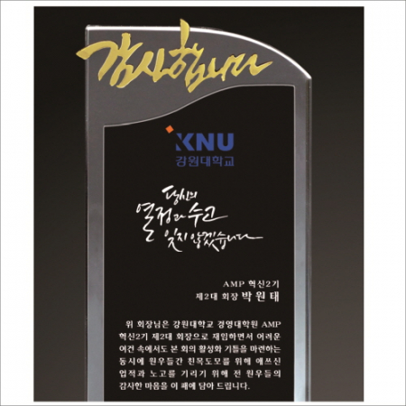 감사합니다 투톤 크리스탈 상패 403 #3