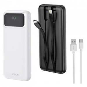 베온 케이블 일체형 PD20W 고속 충전 LCD보조배터리10000mAh