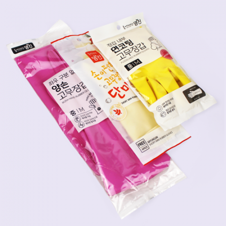 양손 고무장갑 + 단미니 고무장갑 + 면코팅 고무장갑 3종세트 #2