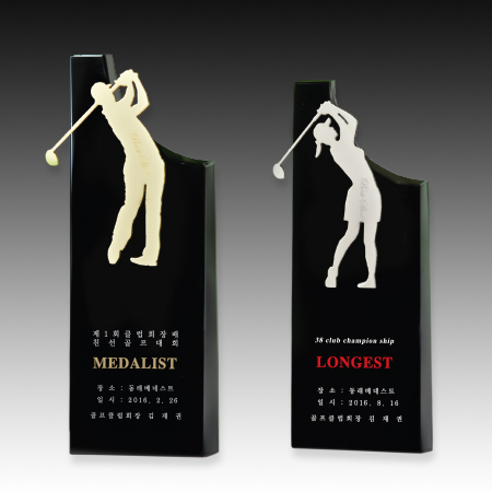 메탈 크리스탈 골프 트로피 S8A126-5678 #2