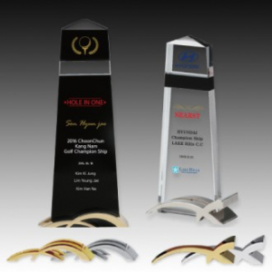 메탈 크리스탈 골프 트로피 S8A125