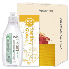 참그린식물용기300g.위생장갑.망사수세미 선물세트