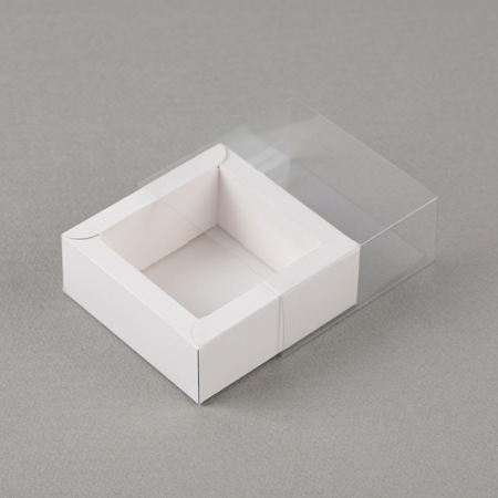 인기박스 투명슬라이드 종이박스 화이트 가로8~ #3