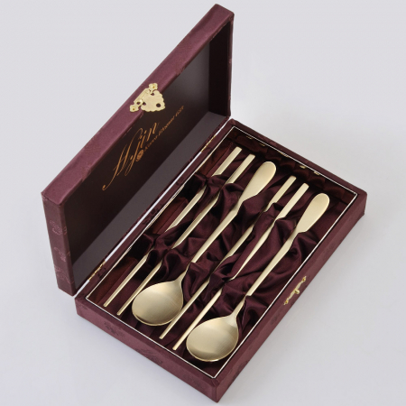 H.jin현진 전통 라운드 민무늬 티타늄수저 #5