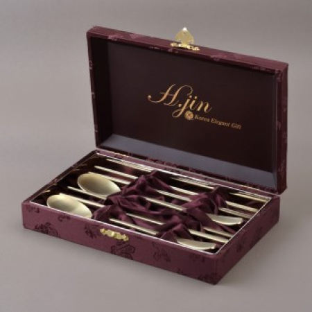 H.jin현진 전통 라운드 민무늬 티타늄수저 #2