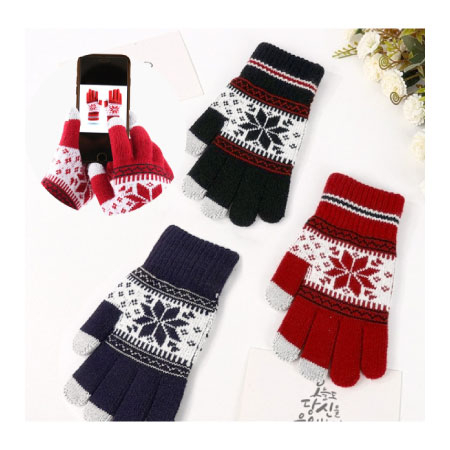 눈꽃니트장갑  기모장갑 겨울장갑 #3