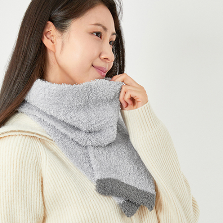 여성 남성 멀티극세사 수면사 라인머플러/목도리 #3