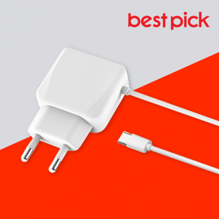 베스트픽 가정용 2.1A 일체형 C타입 어댑터 충전기 #3