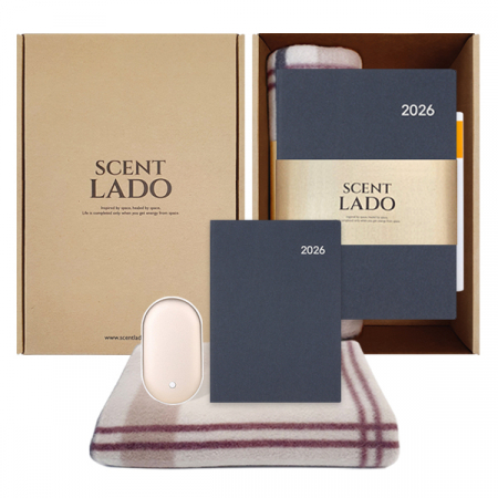 센트라도 패턴 담요+젯스 휴대용 손난로 보조배터리+에코스 다이어리 세트 #5