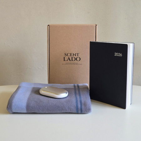 센트라도 패턴 담요+젯스 휴대용 손난로 보조배터리+에코스 다이어리 세트 #4