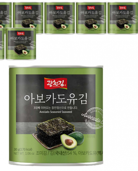 광천김 맛과 향가득 김선물 김세트 (아보카토유 김 30g x 4 캔김) 설선물 추석선물 선물세트 답례품 #3