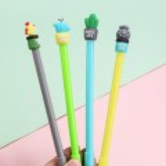 선인장 모양 볼펜 / 캐릭터 젤펜