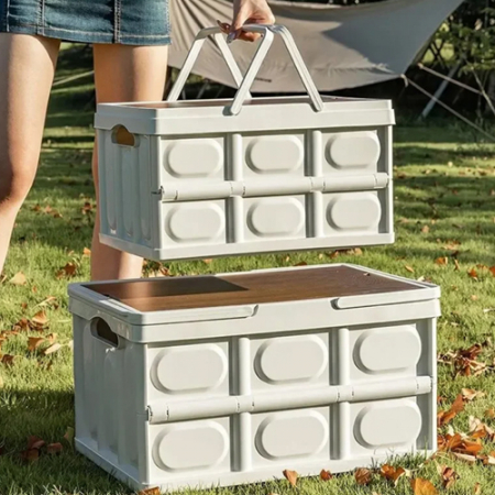 902 백색 접이식 피크닉 바구니 1pc #3