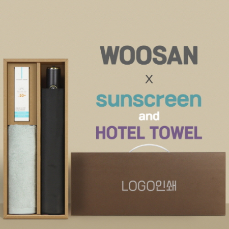 가르시아 3단60 10K 초고밀도 완전자동우산 +선크림+뱀부170타월-세트 #3