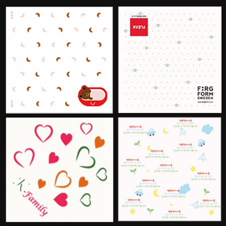 무형광 가제손수건 제작손수건 // 5도 칼라인쇄 포함 #3