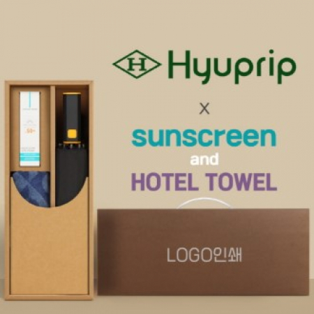 협립3단60 슈퍼TEN(10K) 컨테이너 완전자동우산 +선크림+스포츠타월-세트 #2