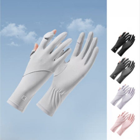 아이스 자외선 차단 손가락 장갑 #4