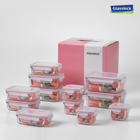 글라스락 클래식 직정 12조 핑크 #3