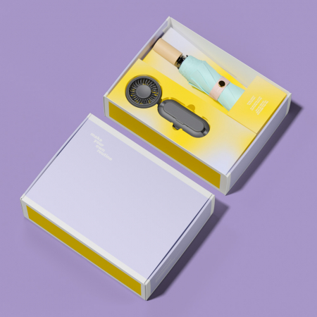 루티네 선물세트 삼색삼단 암막 양우산 + 우산애착 미니 선풍기 #4