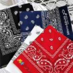 데일리 홍보손수건 반다나 페이즐리 손수건  54x54 스카프