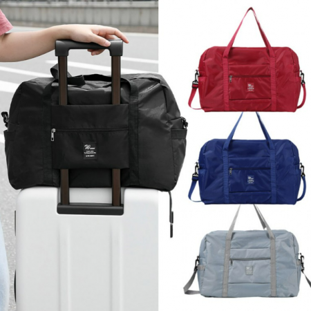 결합형 보스턴백 캐리어 여행용폴딩백 접이식 보조 가방 숄더백 핸드백 생활방수 #2