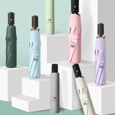 S72 썬블로커 3단 원터치 자동우산 UV차단 우양산 인쇄무료