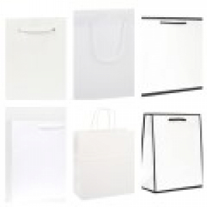 고급 흰색 쇼핑백