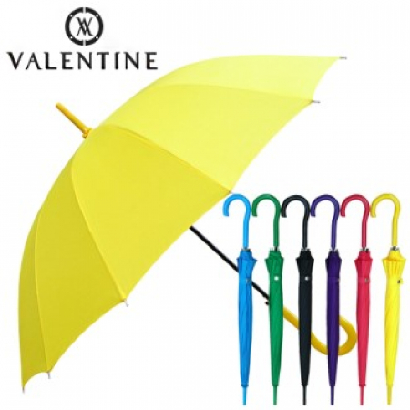 발렌타인 55x14 자동 곡자 무지 칼라 곡자 장우산 #2