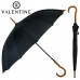 작은이미지: 발렌타인 55x14 자동 곡자 무지 검정 곡자 장우산 #2