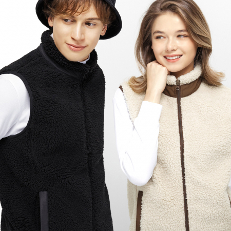 매직 양털 후리스 조끼 플리스 뽀글이 남여공용 겨울 행사 #2