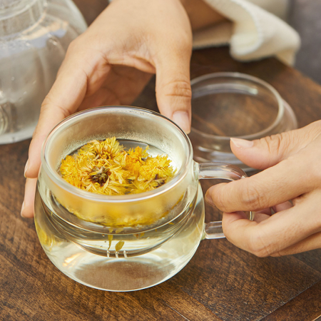 차거름망 티포트 내열유리컵 티머그 티컵 #4